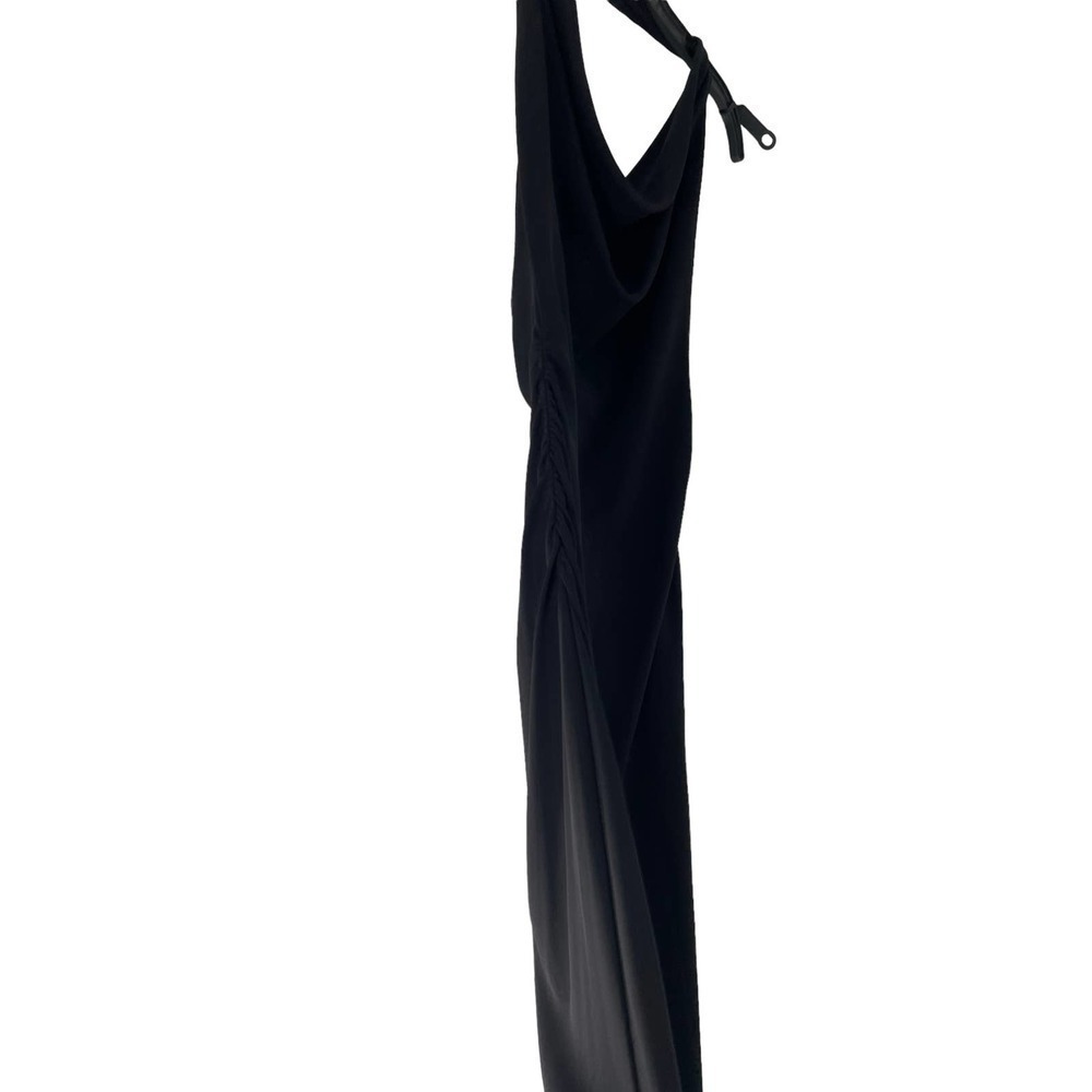 Nicole MILLER  STUDIO ONE BLACK DRAPE NECK DRESS - Picture 5 of 9